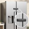 Mom's Choice Gold Awards Winner - EUDEMON 1 Pack Latest French Fridge Lock French Door Refrigerator/Freezer Lock Apply to Max 3.54"(90mm) Two Door Gap Distance for Kids & Babies,Easy to Install(Black) view 1