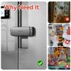 Mom's Choice Gold Awards Winner - EUDEMON 1 Pack Latest French Fridge Lock French Door Refrigerator/Freezer Lock Apply to Max 3.54"(90mm) Two Door Gap Distance for Kids & Babies,Easy to Install(Black) view 2