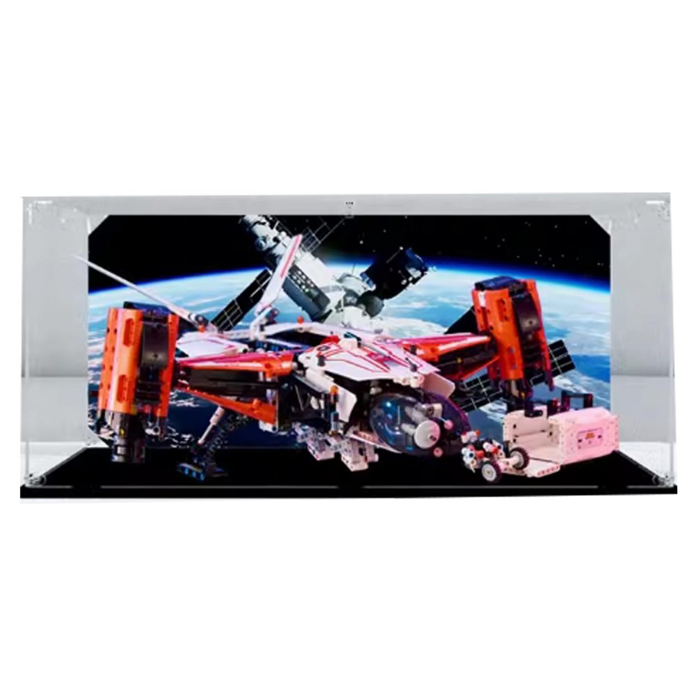 Acrylic Transparent Collectible Display Case for Lego42181 Cargo Spacecraft building. Display Case Showcase Dust Collection (Display Case Only)