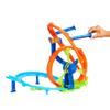 Hot Wheels Toy Car Track Set, Launch and Loop Playset & 1:64 Scale Die-Cast Vehicle, Crash Area on Figure 8 Track with Loop-Kicker Booster view 3