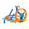 Hot Wheels Toy Car Track Set, Launch and Loop Playset & 1:64 Scale Die-Cast Vehicle, Crash Area on Figure 8 Track with Loop-Kicker Booster view 4