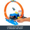 Hot Wheels Toy Car Track Set, Super Police Station Playset with 1:64 Scale Die-Cast Vehicle, Adjustable Loop for Multiple Ways to Race & Stunt view 3
