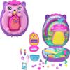 Polly Pocket 2-in-1 Travel Toy with 2 Micro Dolls and 16 Accessories, Hedgehog Purse Playset with Pet Theme view 1