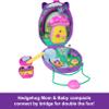 Polly Pocket 2-in-1 Travel Toy with 2 Micro Dolls and 16 Accessories, Hedgehog Purse Playset with Pet Theme view 3