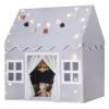 Senodeer Kids Play Tent Indoor: Mat, Tassel Garland, Star Lights - Gray Girl Tent Playhouse for Boys Kids Toys for Boy Girl Birthday Gift view 1