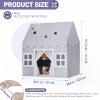 Senodeer Kids Play Tent Indoor: Mat, Tassel Garland, Star Lights - Gray Girl Tent Playhouse for Boys Kids Toys for Boy Girl Birthday Gift view 2