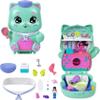 Polly Pocket Dolls and Playset, Set Sail Kitty Compact, Travel Toy with 1 Micro Doll, Pet Cats, Food & Fashion Styling Accessories view 1