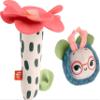 Fisher-Price Baby Toys Planet Friends Shake n Rattle Busy Bee Sensory Plush 2-Piece Set for Newborns Ages 3+ Months view 1