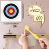 RoundFunny 12 Set Extended Version Slingshot Chickens with Cardboard Target 6.3 Inch Rubber Flying Chicken Finger Shooting Chickens Squeeze for Party Favors Activity Gift view 3