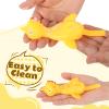 RoundFunny 12 Set Extended Version Slingshot Chickens with Cardboard Target 6.3 Inch Rubber Flying Chicken Finger Shooting Chickens Squeeze for Party Favors Activity Gift view 4