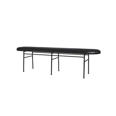 RENEESME Foot Stool for Bed Bed End Stool with Upholstery Bedroom Leather Sofa Stool Dining Table Long Bench Bench Home Changing Shoe Stool Porch Stool Bed Step Stools for High Beds, 130x37x45cm