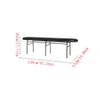 RENEESME Foot Stool for Bed Bed End Stool with Upholstery Bedroom Leather Sofa Stool Dining Table Long Bench Bench Home Changing Shoe Stool Porch Stool Bed Step Stools for High Beds, 130x37x45cm view 3