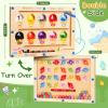 2 in 1 Magnetic Color and Number Maze, ABC Alphabet Puzzles Board Magnet Ice Cream Toys, Montessori Educational Magnet Puzzle, Preschool Learning Counting Toys for 2 3 4 5 Birthday Gifts view 2