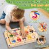 2 in 1 Magnetic Color and Number Maze, ABC Alphabet Puzzles Board Magnet Ice Cream Toys, Montessori Educational Magnet Puzzle, Preschool Learning Counting Toys for 2 3 4 5 Birthday Gifts view 3