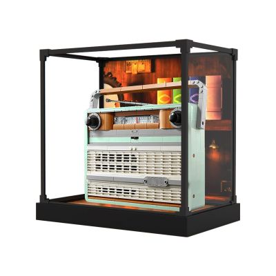 Acrylic Display Case for Le-go 10334 Retro Radio Model - Heavy Duty Protection for Your Collection (Model Not Included) (Option C)