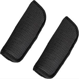 2 Pack Baby Seat Strap Covers for Baby Stroller, Soft Seat Belt Strap Covers for Newborns/Infants Kids/Child Seat, Baby Seat Straps Shoulder Pads for Child Seats,Seat Belt Covers (Black)