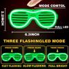 100 Pack Light up Glasses & LED Bracelets with 6 Colors & 3 Flashing Mode, Neon Bulk Gift for Kids and Adults Glow in the Dark Party favors, Halloween, Birthday, Wedding Supplies, Glow Bingo, Carnival view 4