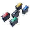 PGMTDEFXJO Rocker Switch 5Pcs On-Off 3Pin DPST Rocker Switch 15A/20A 250V/125VAC (Color : Red)(Black) view 3