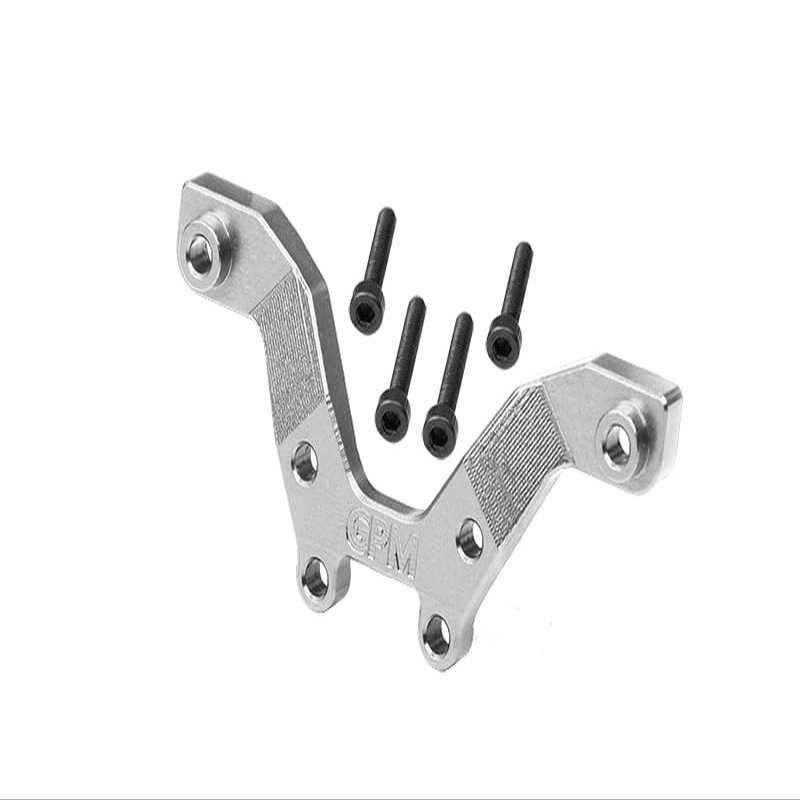 Aluminum 7075 Alloy Front Damper Plate for Arrma 1/18 ARA2106 Typhon GROM MEGA 380 Brushed 4X4 Small Scale Buggy Upgrade Parts - Silver