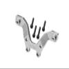Aluminum 7075 Alloy Front Damper Plate for Arrma 1/18 ARA2106 Typhon GROM MEGA 380 Brushed 4X4 Small Scale Buggy Upgrade Parts - Silver view 1