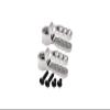 Aluminium 7075 Alloy Steering Servo Holders 25T for Traxxas 1:10 E-Revo Brushless/E-Revo VXL 2.0 / Revo 3.3 / Slayer Pro 4X4 / Summit/T-Maxx 3.3/1:7 XO-1 Upgrade Parts - Silver view 1