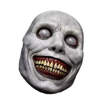 5 PCS Horror Halloween Mask Smiling Devil Horror Mask Horror Horror White Mask Role Playing Mask With Eyes (White)