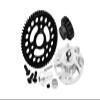 GPM Aluminum 7075 Alloy Spur Gear Adapter with Steel 32 Pitch 56T Spur Gear & 17T Motor Gear for Traxxas 1/10 SLASH 4X4 LCG-68086-21 Upgrades - Silver view 1
