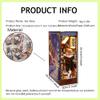 iiecrKiie Book Nook Kit for Adult, DIY Miniature Dollhouse Booknook Kit with LED Lights, 3D Wooden Puzzle Bookend for House Home Library Decor (Liquor Alley) view 3