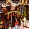 iiecrKiie Book Nook Kit for Adult, DIY Miniature Dollhouse Booknook Kit with LED Lights, 3D Wooden Puzzle Bookend for House Home Library Decor (Liquor Alley) view 4