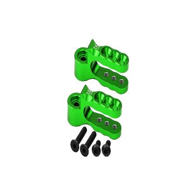 Aluminium 7075 Alloy Steering Servo Holders 25T for Traxxas 1:10 E-Revo Brushless/E-Revo VXL 2.0 / Revo 3.3 / Slayer Pro 4X4 / Summit/T-Maxx 3.3/1:7 XO-1 Upgrade Parts - Green