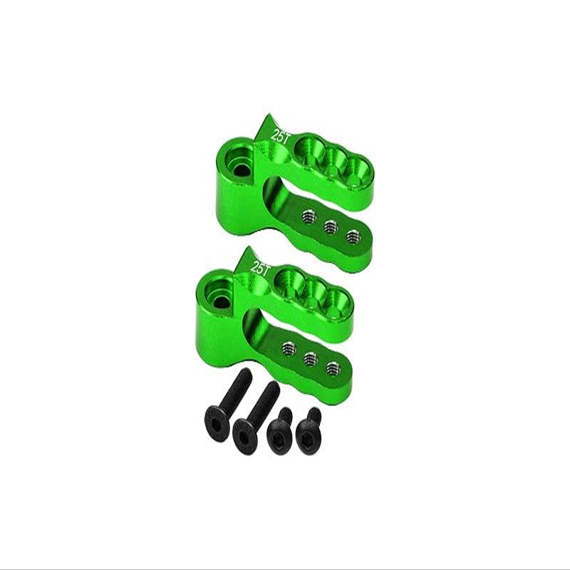 Aluminium 7075 Alloy Steering Servo Holders 25T for Traxxas 1:10 E-Revo Brushless/E-Revo VXL 2.0 / Revo 3.3 / Slayer Pro 4X4 / Summit/T-Maxx 3.3/1:7 XO-1 Upgrade Parts - Green