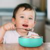 Nuogo 4 Pcs 304 Stainless Steel Baby Bowls with Removable Silicone Shell Toddler Bowls Kids Anti Scald Snack Container for Food Feeding, Dishwasher Safe (Classic Color) view 3