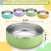 Nuogo 4 Pcs 304 Stainless Steel Baby Bowls with Removable Silicone Shell Toddler Bowls Kids Anti Scald Snack Container for Food Feeding, Dishwasher Safe (Classic Color) view 4
