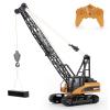 YAZHIYI RC Crane Toy, 15CH Remote Control for Boys 8-12, RC Crane Tower Construction Vehicles with Heavy Duty Metal Hook, Birthday Gifts Ideas for Kids Adults, 1:14 Scale Trucks (with Gift) view 1