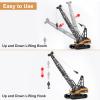 YAZHIYI RC Crane Toy, 15CH Remote Control for Boys 8-12, RC Crane Tower Construction Vehicles with Heavy Duty Metal Hook, Birthday Gifts Ideas for Kids Adults, 1:14 Scale Trucks (with Gift) view 3