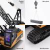 YAZHIYI RC Crane Toy, 15CH Remote Control for Boys 8-12, RC Crane Tower Construction Vehicles with Heavy Duty Metal Hook, Birthday Gifts Ideas for Kids Adults, 1:14 Scale Trucks (with Gift) view 4