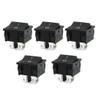 PGMTDEFXJO 5 Pcs Control Electrical AC 250V 6A/10A 4 Pin DPST Black On/Off Rocker Switch view 1
