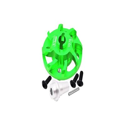 Aluminum 7075 Alloy Spur Gear Adapter for Traxxas 1:10 Slash/Rustler/Bandit/Ford F-150 / Bigfoot/Drag Slash/Ford Fiesta/Jato/Stampede Upgrade Parts - Green