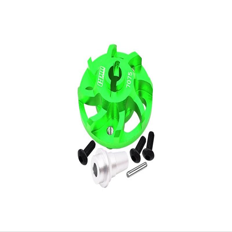 Aluminum 7075 Alloy Spur Gear Adapter for Traxxas 1:10 Slash/Rustler/Bandit/Ford F-150 / Bigfoot/Drag Slash/Ford Fiesta/Jato/Stampede Upgrade Parts - Green