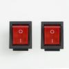 PGMTDEFXJO Rocker Switch 2pcs KCD4 201 Rocker Switch Power Switch On/Off 4/6 Pins Light 16A /250VAC 20A/ 125VAC (Color : 6pin Red)(4pin Black) view 2