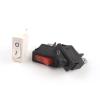 Rocker Switch 5 PCS/Lot KCD1 21X9.5mm 2Pin 2 Position Rocker Switch Snap in ON-Off Black Red White Push Button Boat Switch 6A 250V/10A 125V (Color : 2pin Red Black, Size : 5 PCS)(2pin Black Black) view 2