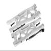 Aluminum 6061-T6 Front Lower Arms for Traxxas 1/8 4WD Sledge Monster Truck 95076-4 Upgrades - Silver view 1