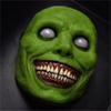 5 PCS Horror Halloween Mask Smiling Devil Horror Mask Horror Horror White Mask Role Playing Mask With Eyes (Green) view 2