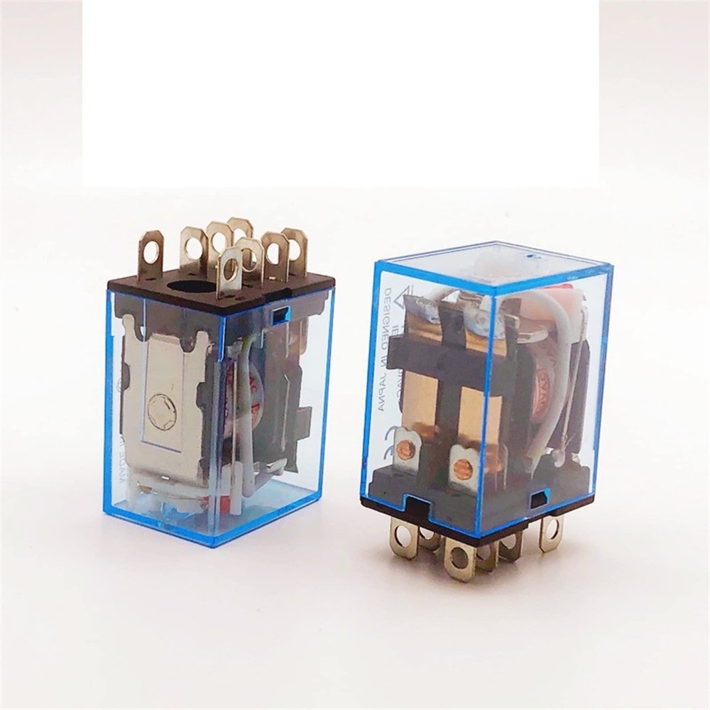 PGMTDEFXJO 1pcs Relay LY2NJ Coil DC12V/24V AC110V/220V HH62P AC 10A 250V Miniature Coil Generalelectromagnetic Intermediate Relay Switch (Size : AC220V)(DC24V)