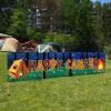 Camping Party Decorations Happy Camper, Camping Theme Birthday Banner and 24pcs Camp Theme Table Topper Party Supplies, Camp Adventure Baby Shower Indoor Outdoor Party Decor view 2
