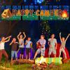 Camping Party Decorations Happy Camper, Camping Theme Birthday Banner and 24pcs Camp Theme Table Topper Party Supplies, Camp Adventure Baby Shower Indoor Outdoor Party Decor view 3