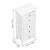 1:12 Scale Dollhouse Chest of Drawers Wooden Miniature White Bedroom Furniture Doll House Decoration 1:12 Miniature Dollhouse Decoration Dollhouse Accessories view 4