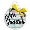 Personalized Teacher Door Sign, Custom Teacher Name Front Door Hanger, Classroom Door Hanger,Classroom Door Sign,Teacher Door Hanger, Teacher Appreciation Gifts, Special Gifts For Teachers view 1