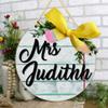 Personalized Teacher Door Sign, Custom Teacher Name Front Door Hanger, Classroom Door Hanger,Classroom Door Sign,Teacher Door Hanger, Teacher Appreciation Gifts, Special Gifts For Teachers view 2