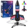 Eieymct Rocket Launcher for Kids - Self-Launching 200 ft Motorized Outdoor Electric Play Toy, High Flying Air Rocket with Launch Set, Birthday Toys Gifts for Boys 8-12, Star Pattern view 1